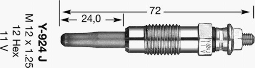 NGK D-Power  1 - Bujie incandescenta aaoparts.ro