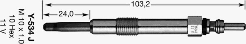 NGK D-Power 36 - Bujie incandescenta aaoparts.ro