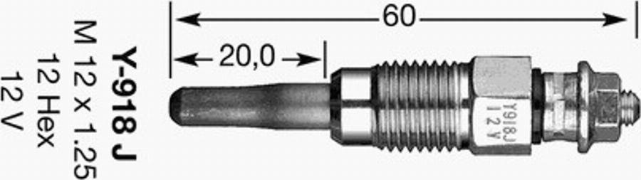 NGK D-Power  2 - Bujie incandescenta aaoparts.ro