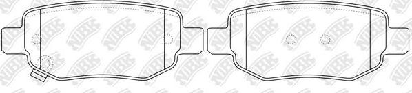 NiBK PN0846 - Set placute frana,frana disc aaoparts.ro