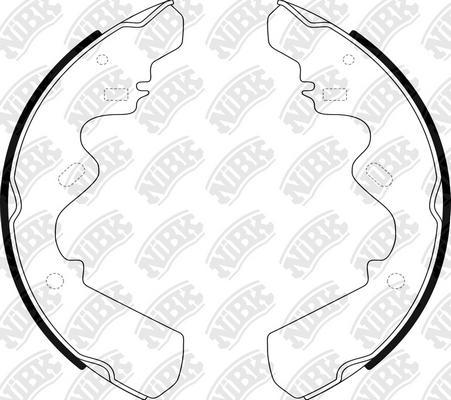 NiBK FN4431 - Set saboti frana aaoparts.ro