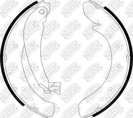 NiBK FN0546 - Set saboti frana aaoparts.ro