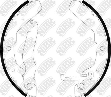 NiBK FN0538 - Set saboti frana aaoparts.ro