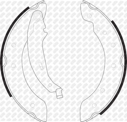 NiBK FN0602 - Set saboti frana aaoparts.ro