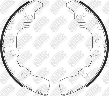 NiBK FN0041 - Set saboti frana aaoparts.ro