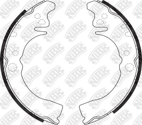 NiBK FN0036 - Set saboti frana aaoparts.ro
