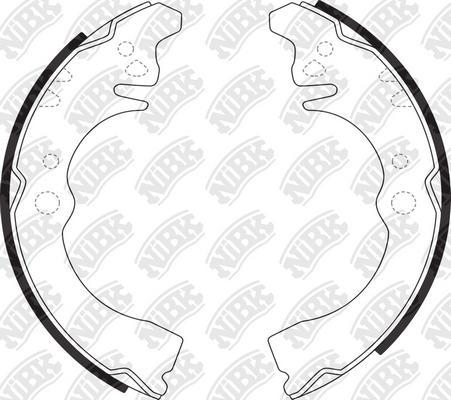 NiBK FN0029 - Set saboti frana aaoparts.ro