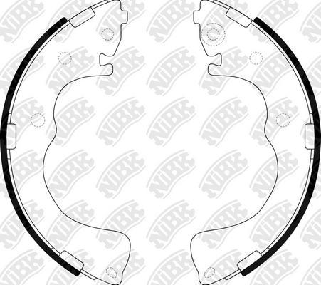 NiBK FN3402 - Set saboti frana aaoparts.ro