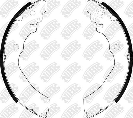 NiBK FN2367 - Set saboti frana aaoparts.ro