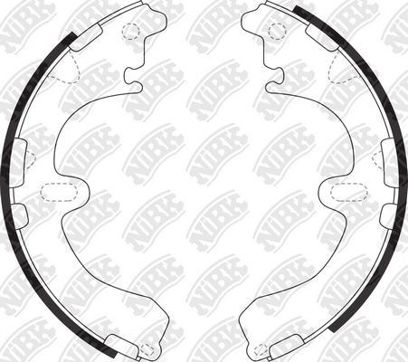 NiBK FN2311 - Set saboti frana aaoparts.ro