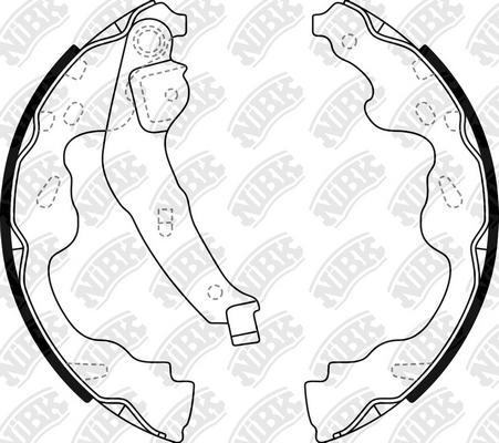 NiBK FN2386 - Set saboti frana aaoparts.ro