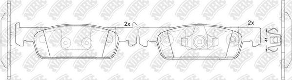 NiBK PN43001 - Set placute frana,frana disc aaoparts.ro