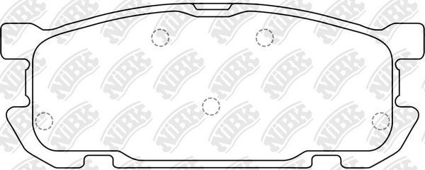 NiBK PN5809 - Set placute frana,frana disc aaoparts.ro