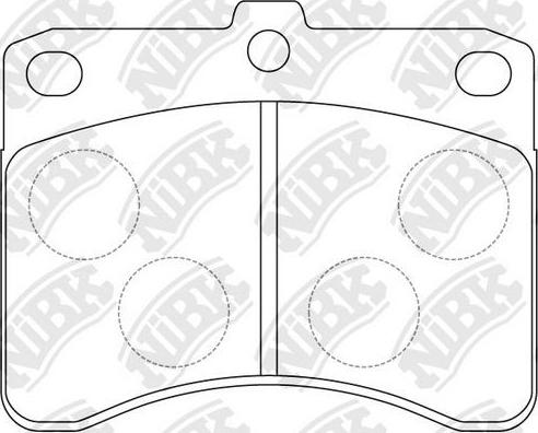 NiBK PN6114 - Set placute frana,frana disc aaoparts.ro