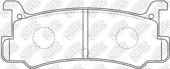 NiBK PN6353 - Set placute frana,frana disc aaoparts.ro