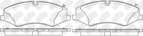 NiBK PN0488W - Set placute frana,frana disc aaoparts.ro