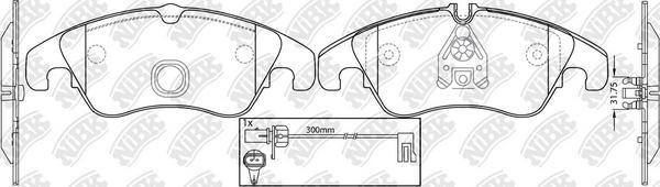 NiBK PN0477W - Set placute frana,frana disc aaoparts.ro