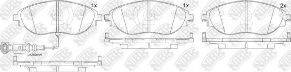 NiBK PN0559W - Set placute frana,frana disc aaoparts.ro