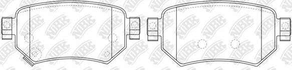 NiBK PN0673 - Set placute frana,frana disc aaoparts.ro