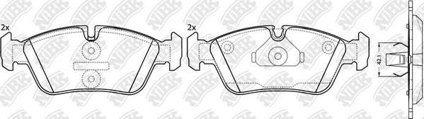 NiBK PN0010 - Set placute frana,frana disc aaoparts.ro