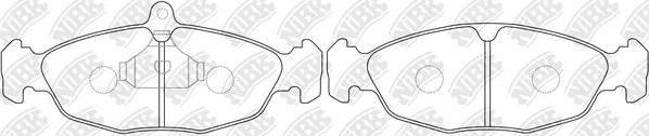 NiBK PN0021 - Set placute frana,frana disc aaoparts.ro