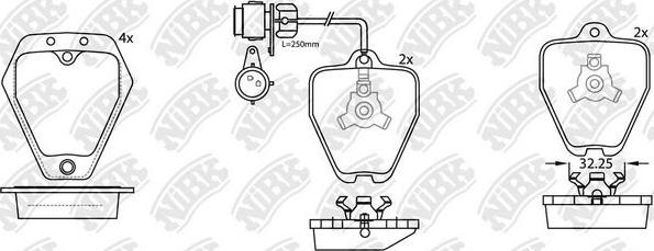 NiBK PN0105W - Set placute frana,frana disc aaoparts.ro