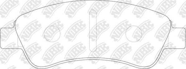 NiBK PN0182 - Set placute frana,frana disc aaoparts.ro