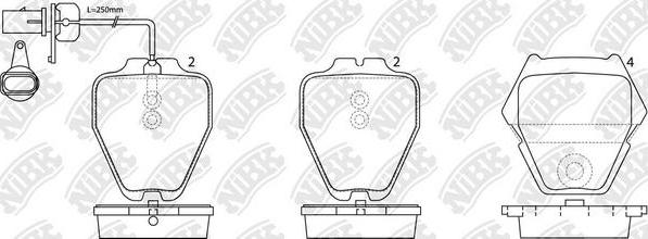 NiBK PN0138W - Set placute frana,frana disc aaoparts.ro