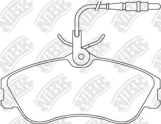 NiBK PN0173W - Set placute frana,frana disc aaoparts.ro