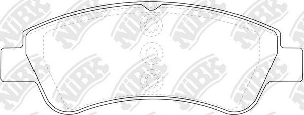 NiBK PN0364 - Set placute frana,frana disc aaoparts.ro