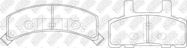 NiBK PN0308 - Set placute frana,frana disc aaoparts.ro
