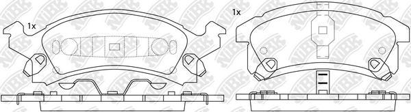 NiBK PN0311 - Set placute frana,frana disc aaoparts.ro