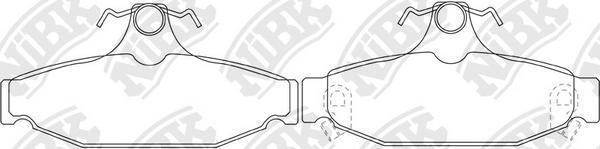 NiBK PN0318 - Set placute frana,frana disc aaoparts.ro
