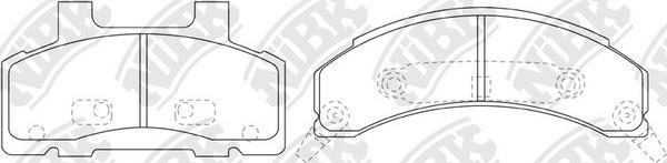 NiBK PN0312 - Set placute frana,frana disc aaoparts.ro