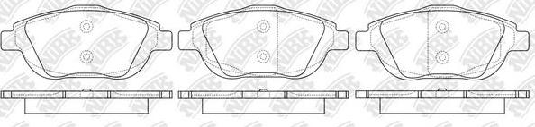 NiBK PN0706 - Set placute frana,frana disc aaoparts.ro