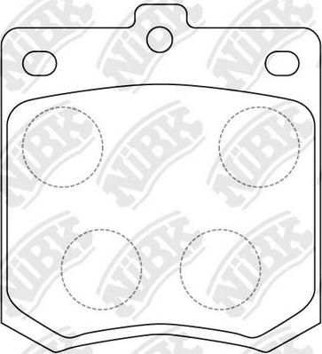 NiBK PN1008 - Set placute frana,frana disc aaoparts.ro