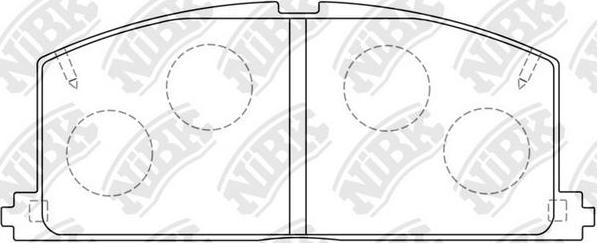 NiBK PN1077 - Set placute frana,frana disc aaoparts.ro