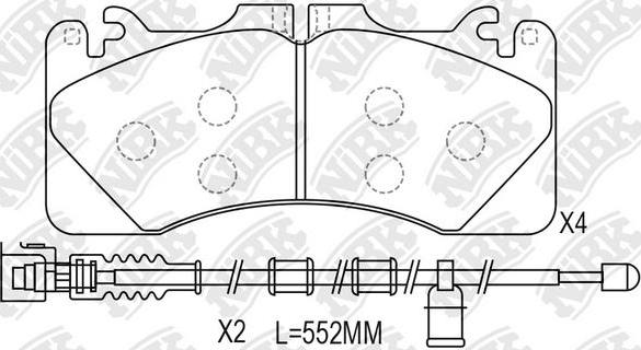 NiBK PN1856W - Set placute frana,frana disc aaoparts.ro