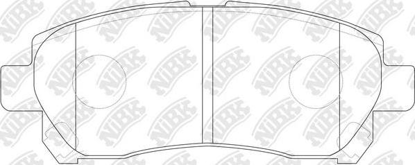 NiBK PN1832 - Set placute frana,frana disc aaoparts.ro