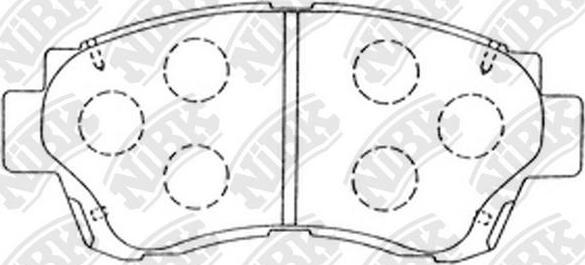 NiBK PN1228 - Set placute frana,frana disc aaoparts.ro