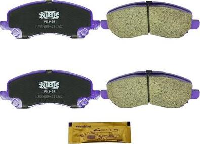 NiBK PN3469 - Set placute frana,frana disc aaoparts.ro
