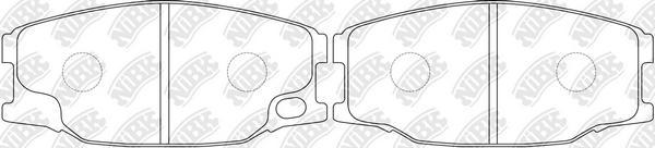 NiBK PN3407 - Set placute frana,frana disc aaoparts.ro