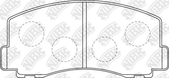 NiBK PN3115 - Set placute frana,frana disc aaoparts.ro
