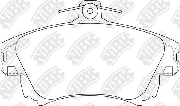 NiBK PN3126 - Set placute frana,frana disc aaoparts.ro