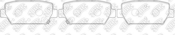 NiBK PN3814 - Set placute frana,frana disc aaoparts.ro