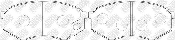 NiBK PN3349 - Set placute frana,frana disc aaoparts.ro
