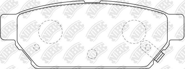 NiBK PN3314 - Set placute frana,frana disc aaoparts.ro