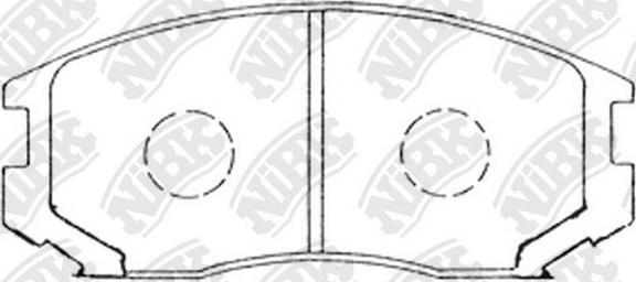 NiBK PN3285 - Set placute frana,frana disc aaoparts.ro