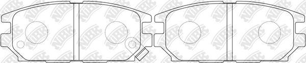 NiBK PN3272 - Set placute frana,frana disc aaoparts.ro