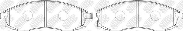 NiBK PN2824 - Set placute frana,frana disc aaoparts.ro